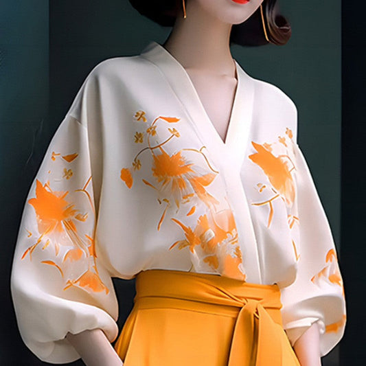 Levrine Draped Sleeve Pant Set