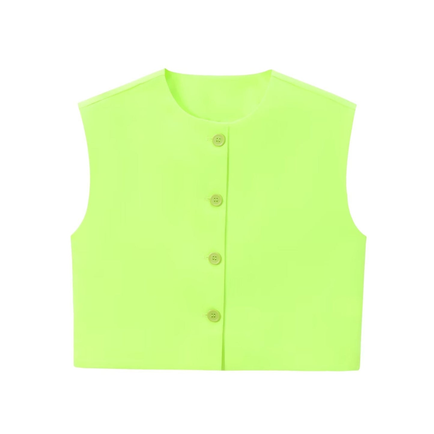 Novelle Buttoned Slim Vest Top