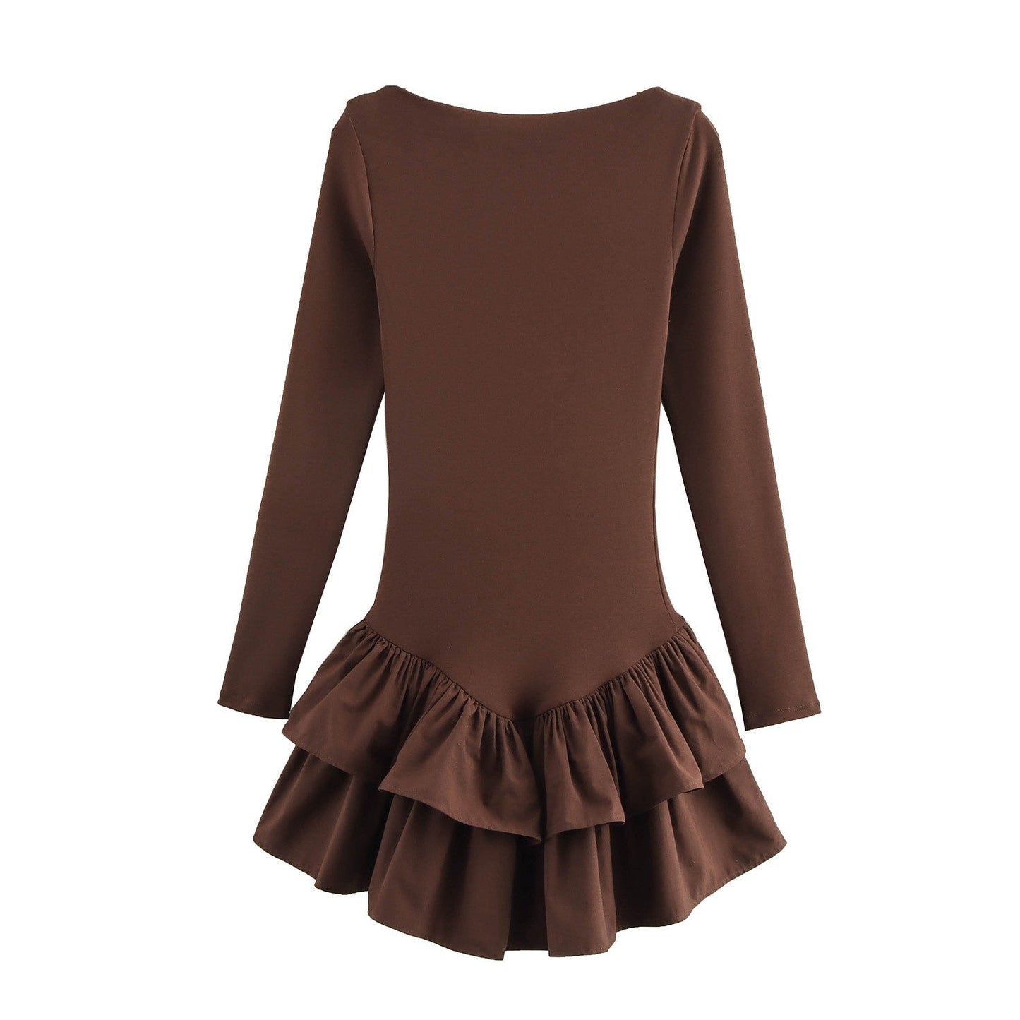 Selinne Ruffle Hem Mini Dress