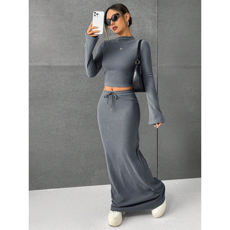 Cirelle Cotton Tie-Waist Maxi Set