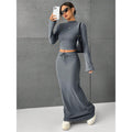 Cirelle Cotton Tie-Waist Maxi Set