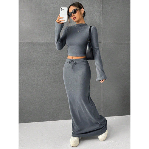 Cirelle Cotton Tie-Waist Maxi Set