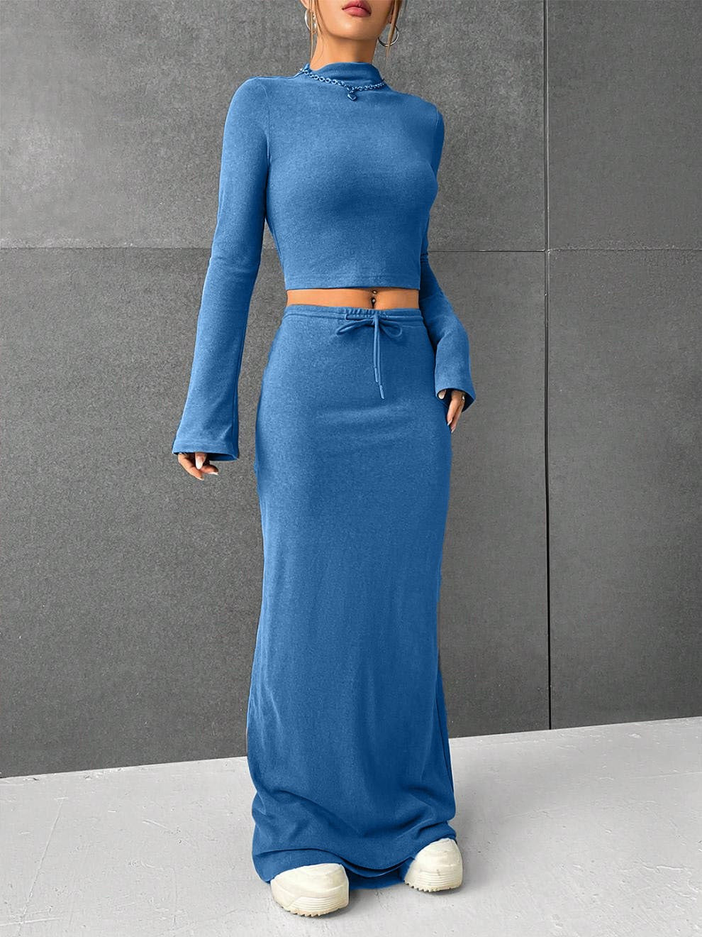 Cirelle Cotton Tie-Waist Maxi Set