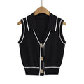 Evara Knit Button Front Tank