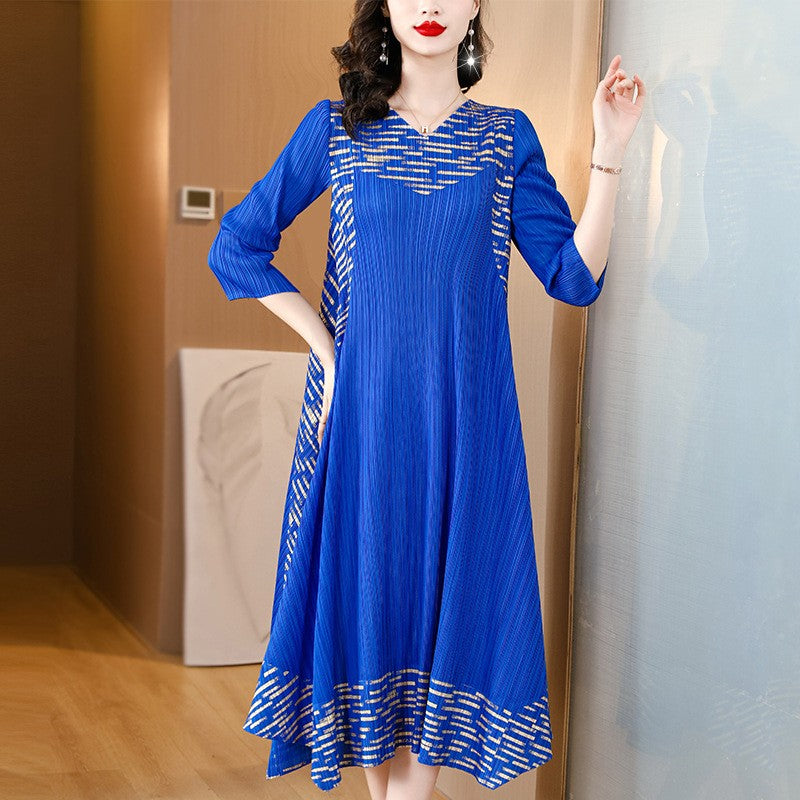 Ivonna Sculpt Pleated Midi Dress