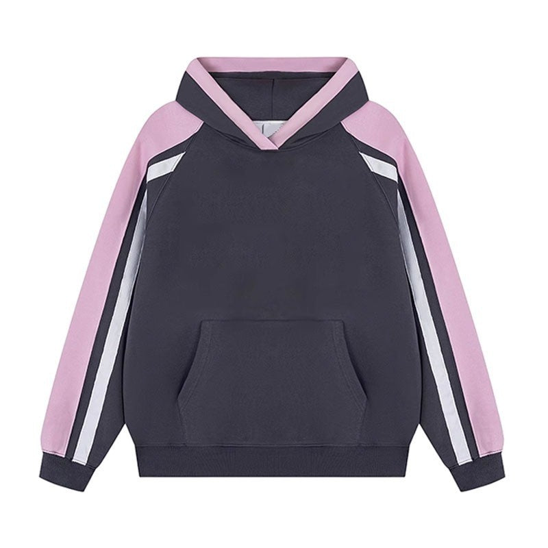 Lanyra Colorblock Cotton Hooded Top