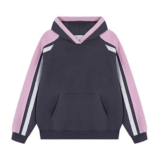 Lanyra Colorblock Cotton Hooded Top