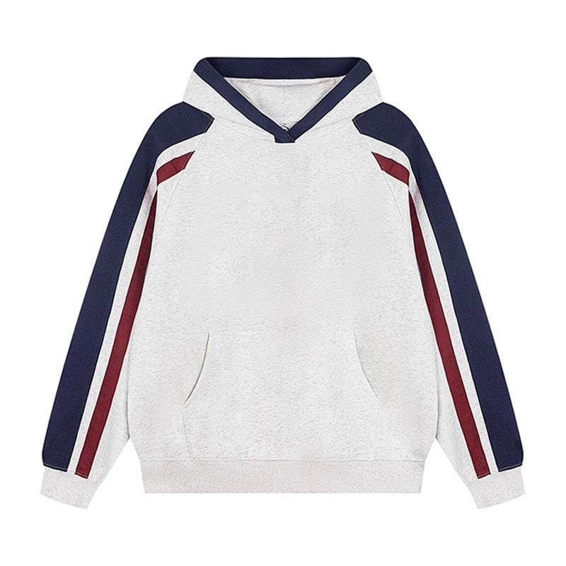 Lanyra Colorblock Cotton Hooded Top