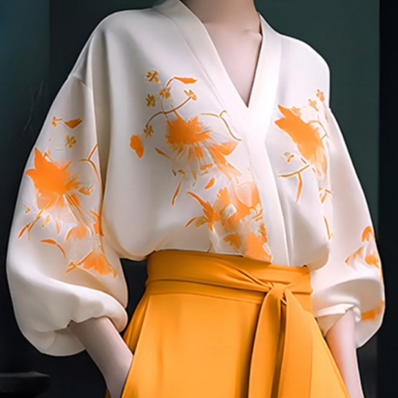 Levrine Draped Sleeve Pant Set