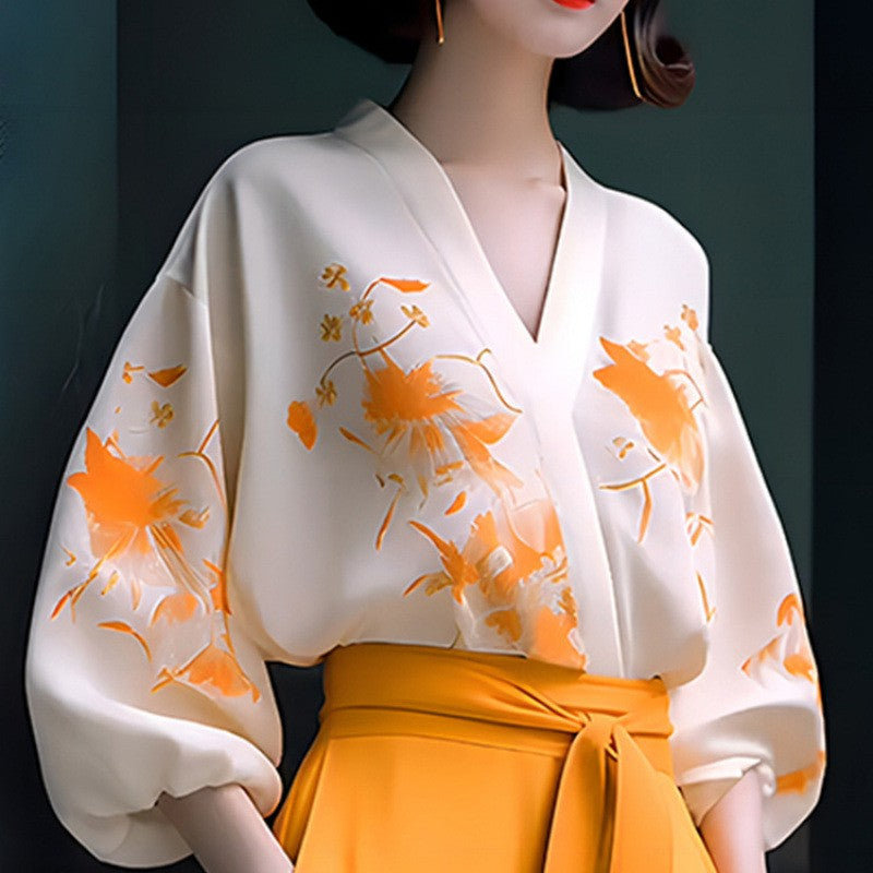 Levrine Draped Sleeve Pant Set