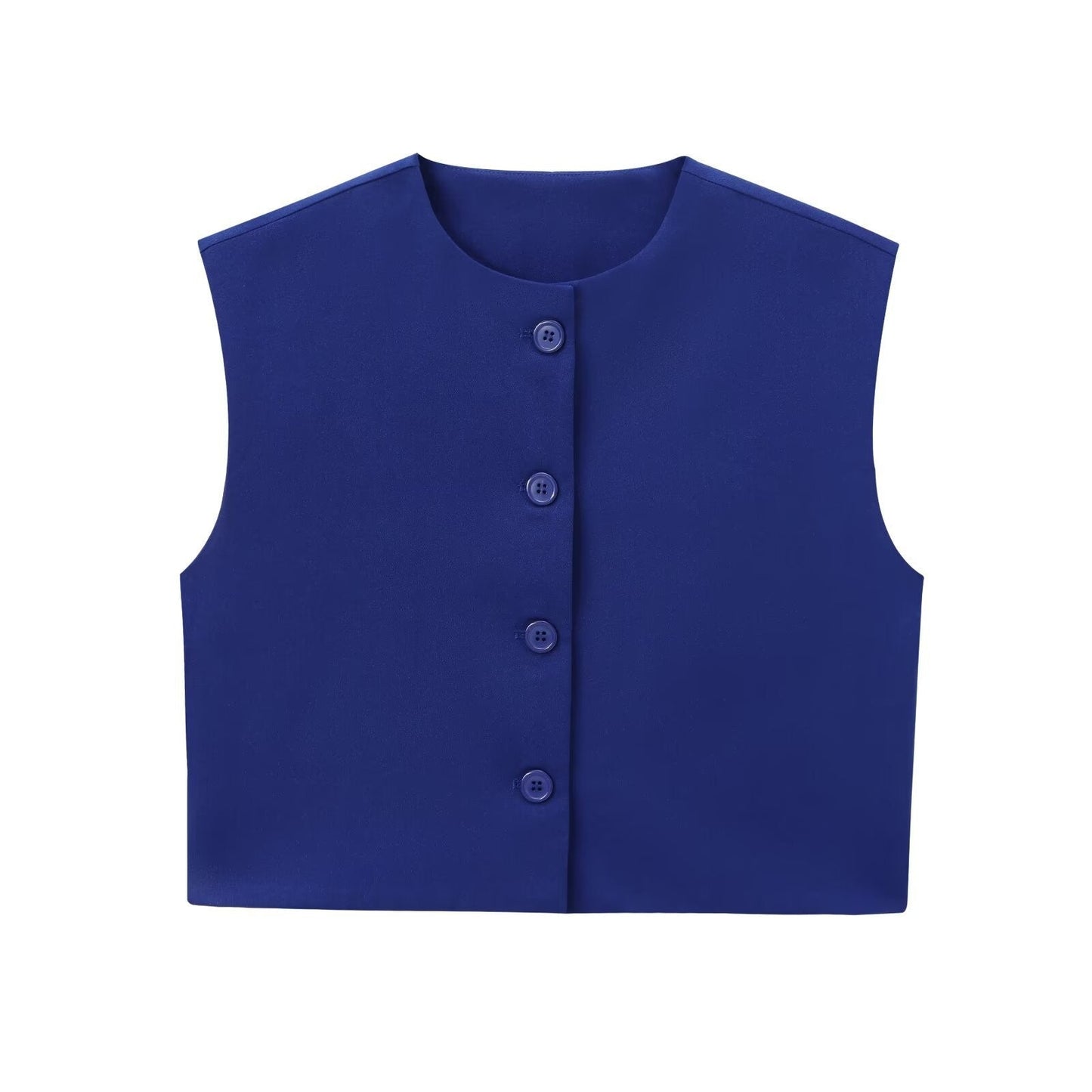 Novelle Buttoned Slim Vest Top