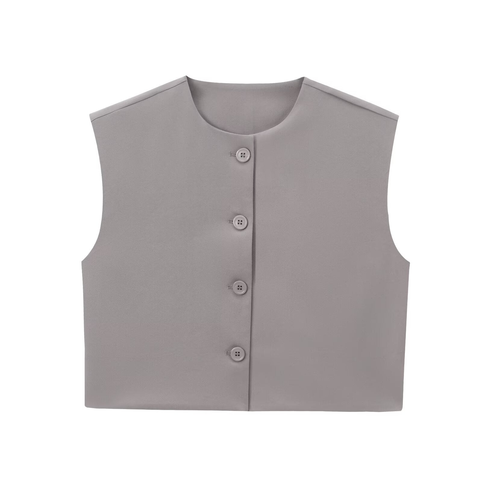Novelle Buttoned Slim Vest Top