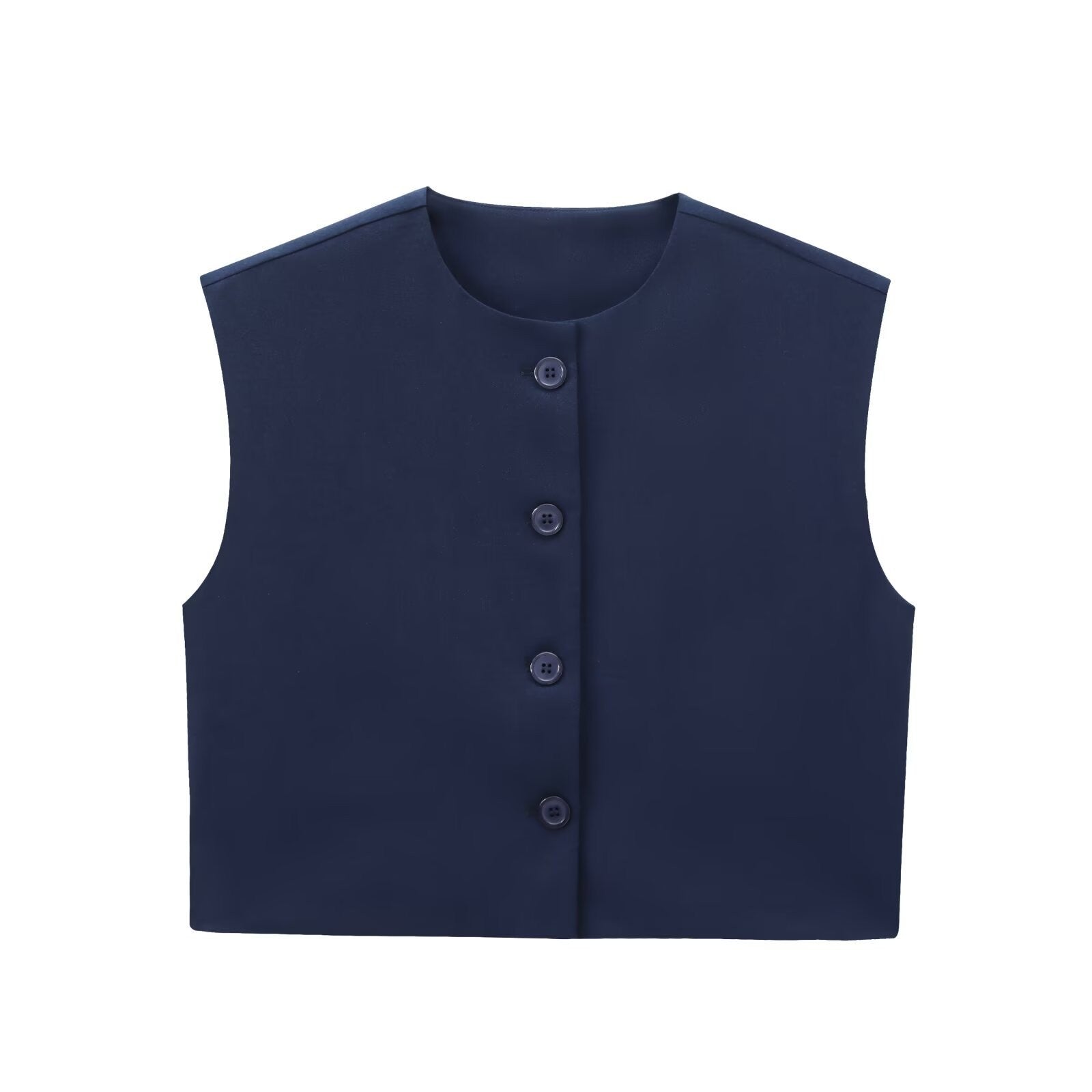 Novelle Buttoned Slim Vest Top
