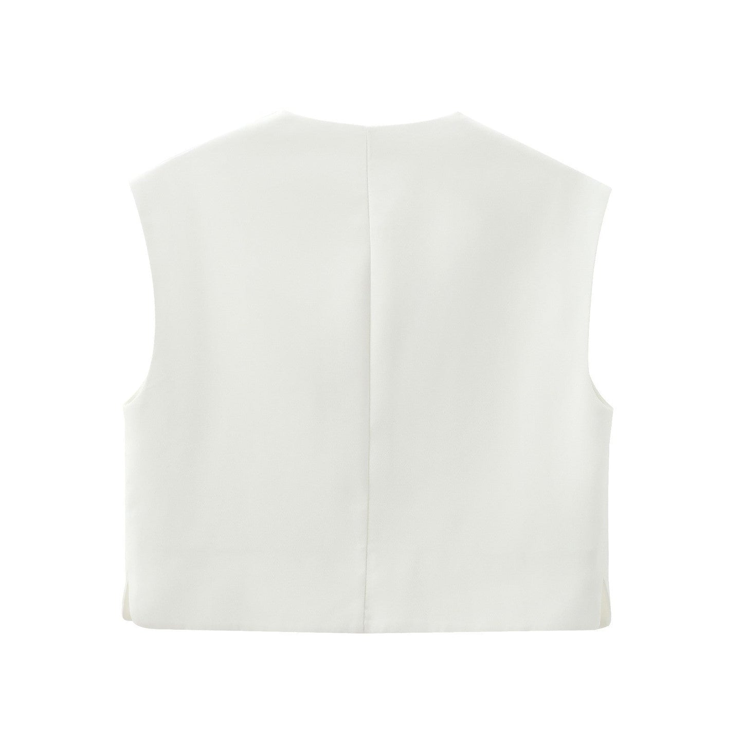 Novelle Buttoned Slim Vest Top