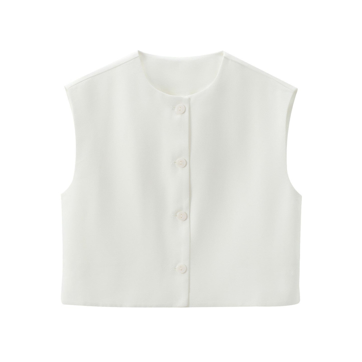 Novelle Buttoned Slim Vest Top