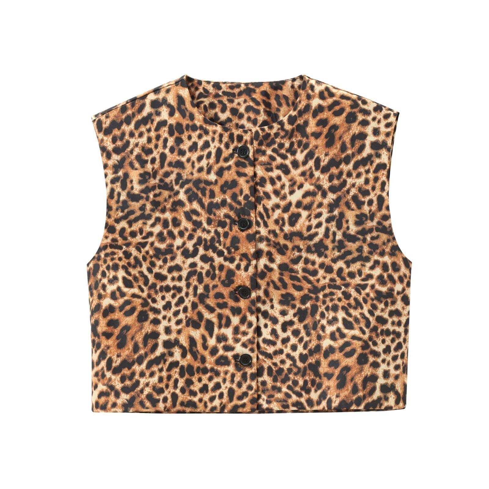 Novelle Buttoned Slim Vest Top