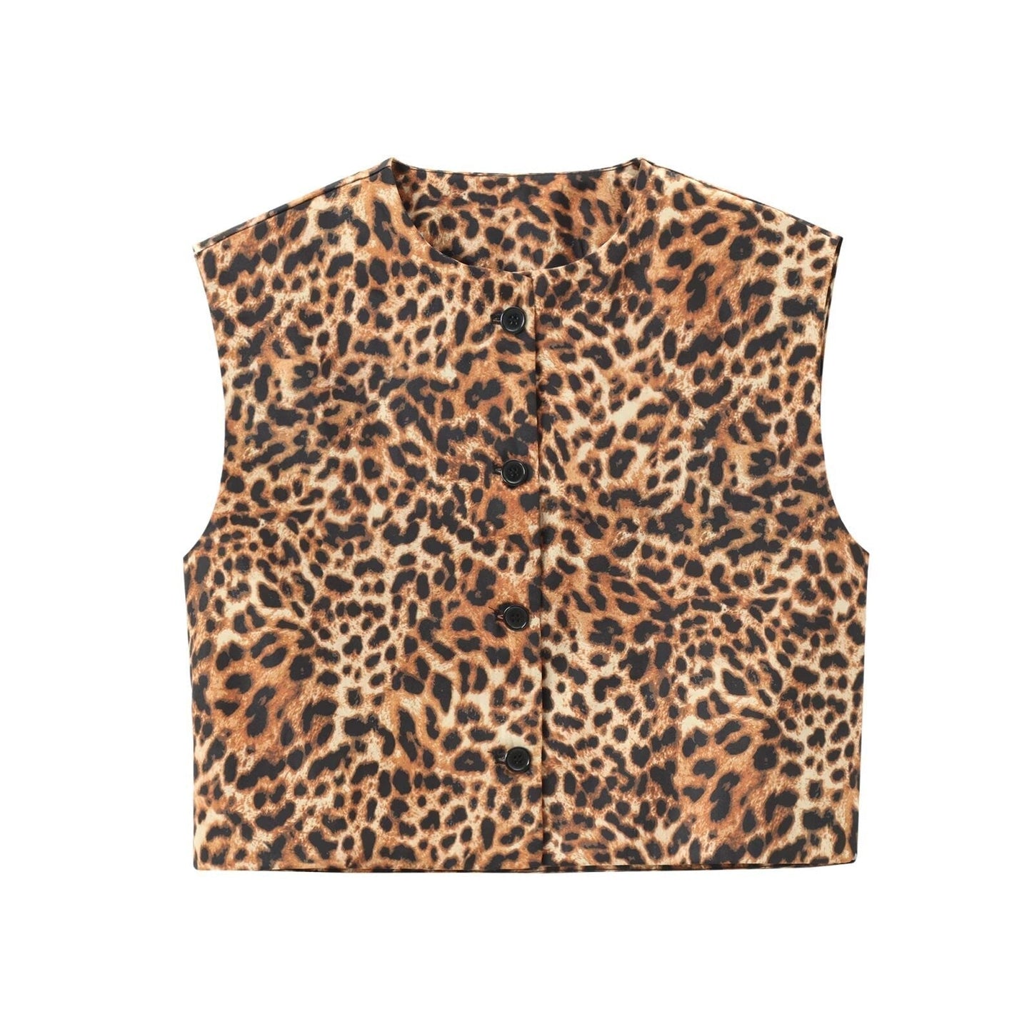 Novelle Buttoned Slim Vest Top