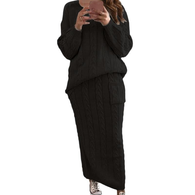 Rhesia Twist Knit Skirt Set