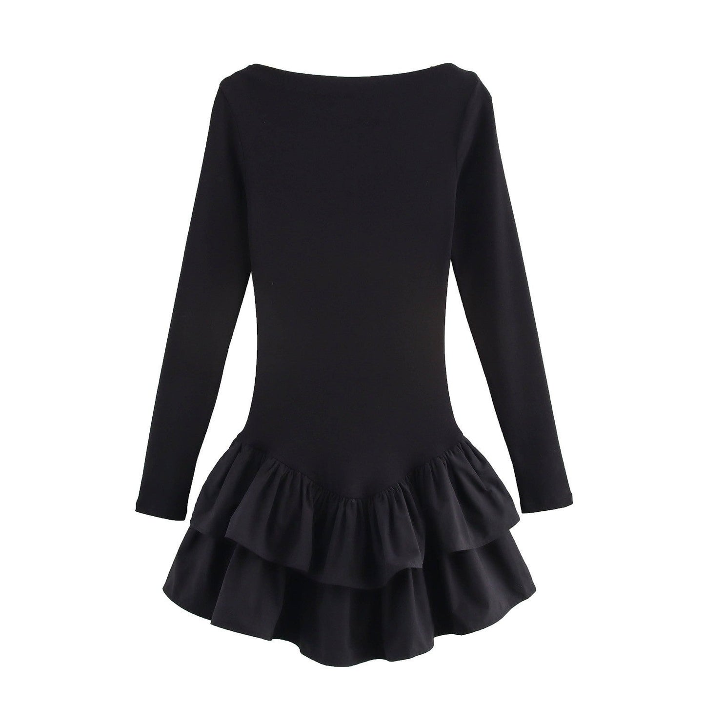Selinne Ruffle Hem Mini Dress