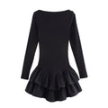 Selinne Ruffle Hem Mini Dress