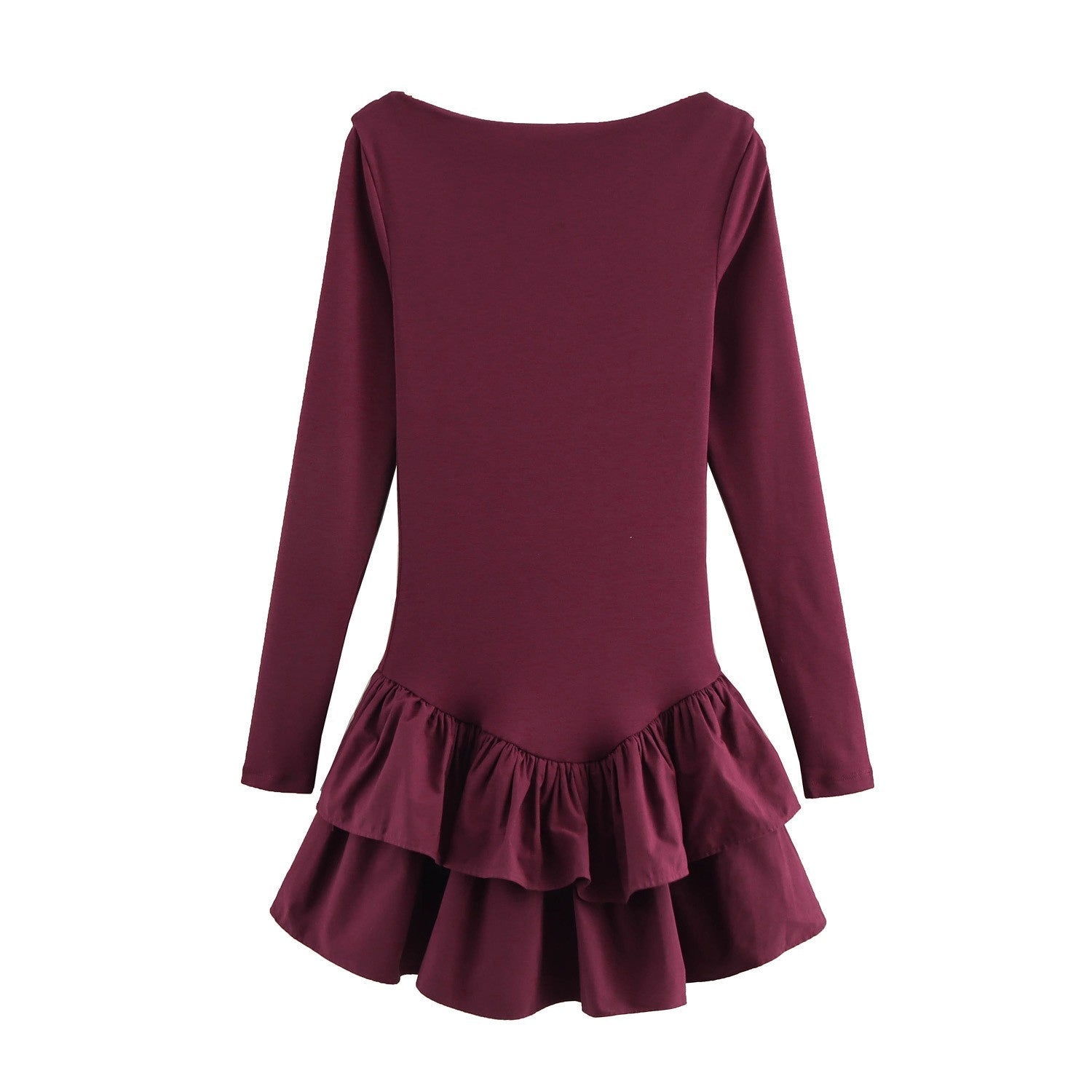 Selinne Ruffle Hem Mini Dress