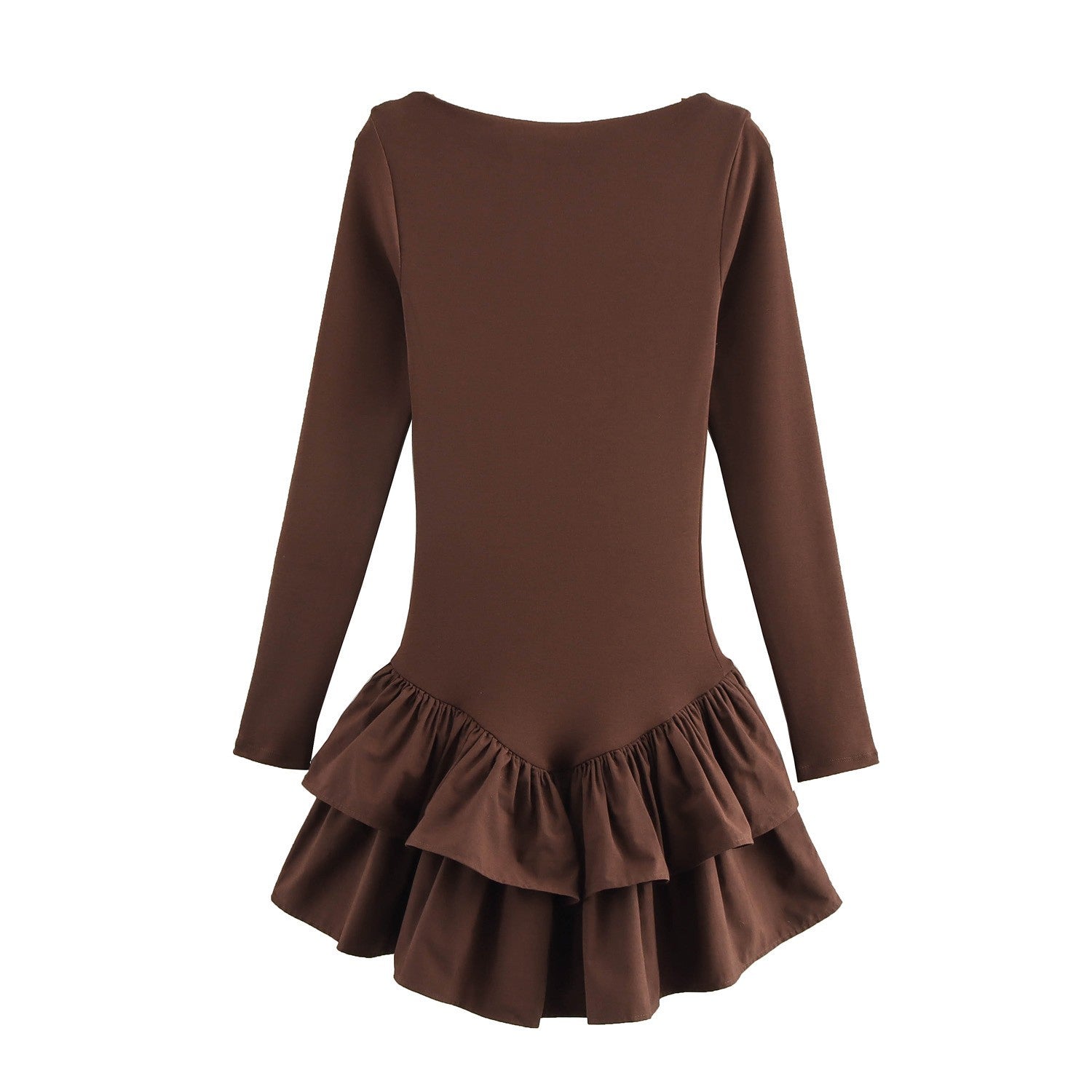 Selinne Ruffle Hem Mini Dress