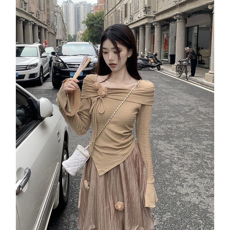 Talienne Sculptural Draped Ensemble